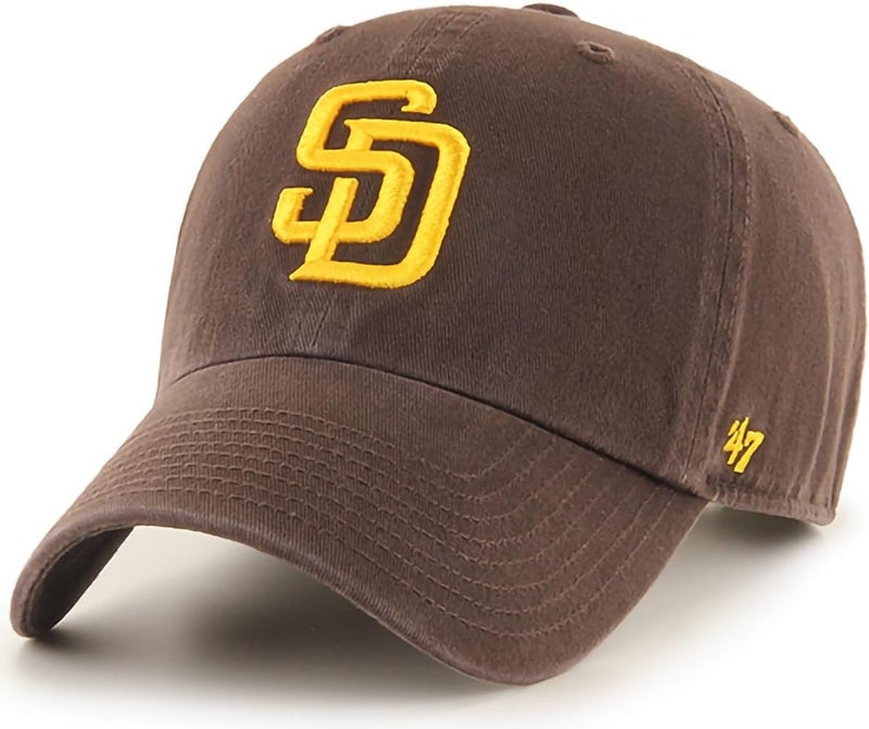 47 Brand MLB Team Color Home Primary Logo Clean Up Adjustable Baseball Cap Hat, Adult One Size Fits All - Image 1